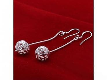 Duge viseće minđuše od srebra 925 - Materijal: pravo srebro 925 (žig na lalafo.rs Duge viseće minđuše od srebra 925 - Materijal: pravo srebro 925 (žig