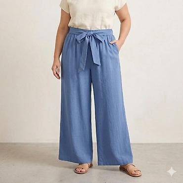 eko koza sa: Ženske široke pantalone sa pojasom 2kom- 2000 din - Kroj: široke at lalafo.rs — 1 eko koza sa: Ženske široke pantalone sa pojasom 2kom- 2000 din - Kroj: široke — 1