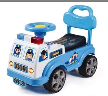 Autic guralica Policija - ✅Cena 4300 din Sirena na volanu, naslon na lalafo.rs Autic guralica Policija - ✅Cena 4300 din Sirena na volanu, naslon