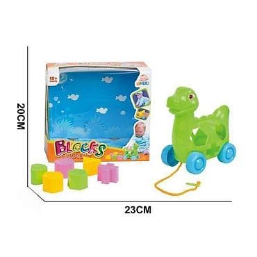Igračka “Blocks Dinosaur” – povlačna kornjača/dinosaur sa sorterom na lalafo.rs Igračka “Blocks Dinosaur” – povlačna kornjača/dinosaur sa sorterom