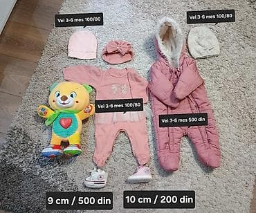 Komplet zimskih stvari za bebu (3–6 meseci) - Beli plišani zimski at lalafo.rs — 2 Komplet zimskih stvari za bebu (3–6 meseci) - Beli plišani zimski — 2