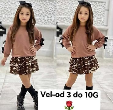 Dečiji komplet za devojčice – bluza i suknja - Dizajn: dvojelementni na lalafo.rs — 2 Dečiji komplet za devojčice – bluza i suknja - Dizajn: dvojelementni — 2