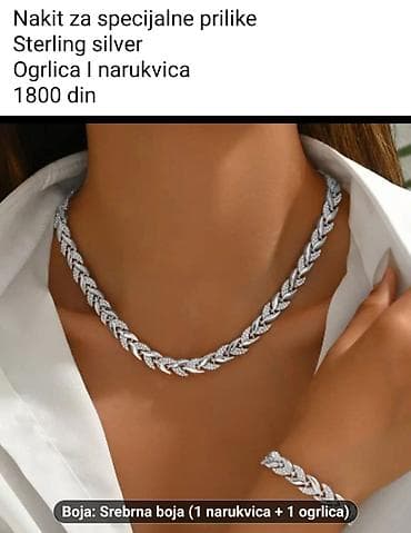 Set nakita za specijalne prilike – sterling silver, ogrlica i na lalafo.rs Set nakita za specijalne prilike – sterling silver, ogrlica i