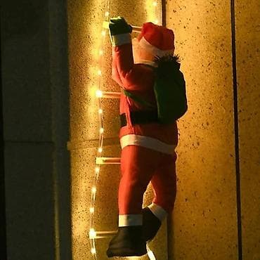 Deda mraz na svetlecim merdevinama 1m visina dede na lalafo.rs — 6 Deda mraz na svetlecim merdevinama 1m visina dede — 6