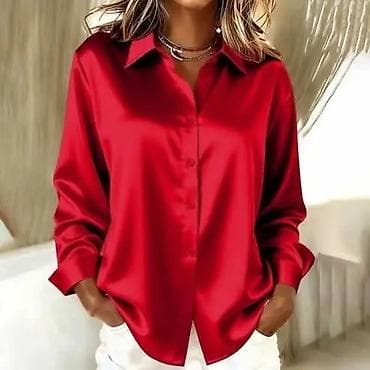 pantalone gina benotti: Ženska satenska košulja na dugmad Od S do 3xl - Klasičan kroj sa na lalafo.rs — 6 pantalone gina benotti: Ženska satenska košulja na dugmad Od S do 3xl - Klasičan kroj sa — 6