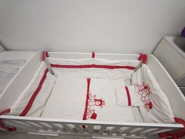 Ogradica za krevetac sa jorganskom navlakom i jastucicem (nema donji na lalafo.rs Ogradica za krevetac sa jorganskom navlakom i jastucicem (nema donji