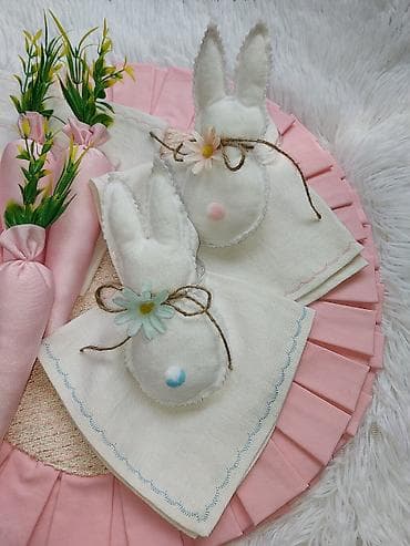 Set dekorativnih držača za salvete – zečići - Ručno rađeni držači u na lalafo.rs — 7 Set dekorativnih držača za salvete – zečići - Ručno rađeni držači u — 7