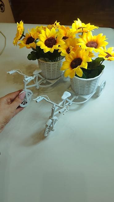 Storage boxes: Veštačko cveće u saksiji – dekorativni bicikl, set 2 komada. - at lalafo.rs — 1 Storage boxes: Veštačko cveće u saksiji – dekorativni bicikl, set 2 komada. - — 1