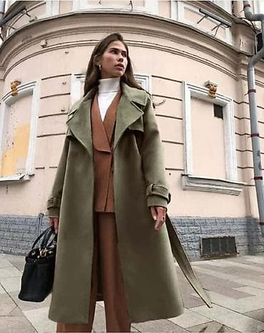 zenske broj: Dugi ženski kaput/trenč sa pojasom - Model: klasičan oversized kroj at lalafo.rs — 7 zenske broj: Dugi ženski kaput/trenč sa pojasom - Model: klasičan oversized kroj — 7