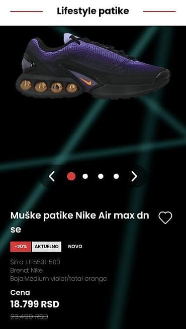 Muške patike Nike Air max dn se Potpuno NOVE neprobane patike! na lalafo.rs — 1 Muške patike Nike Air max dn se Potpuno NOVE neprobane patike! — 1