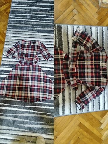 Haljina sa kariranim dezenom i kaišem u struku. - Uz haljinu ide na lalafo.rs Haljina sa kariranim dezenom i kaišem u struku. - Uz haljinu ide