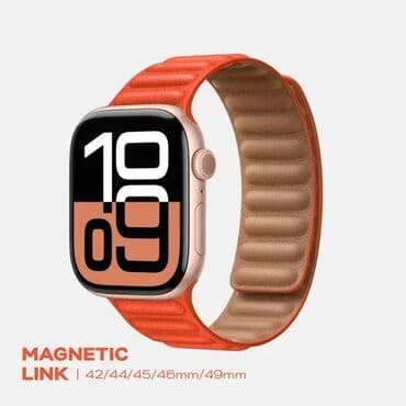 Magnetna narukvica u narandžastoj boji, za Apple Watch. Dostupna i u na lalafo.rs Magnetna narukvica u narandžastoj boji, za Apple Watch. Dostupna i u