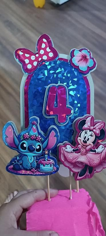 Tematski set za dečiji rođendan – Minnie i Stitch, roza/plava na lalafo.rs — 1 Tematski set za dečiji rođendan – Minnie i Stitch, roza/plava — 1