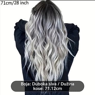Dugačke ženske perike – talasaste i ravne frizure Opcije boja i na lalafo.rs — 4 Dugačke ženske perike – talasaste i ravne frizure Opcije boja i — 4