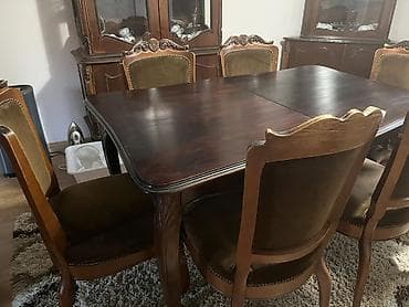 Trpezarijski set – sto i 6 stolica na lalafo.rs Trpezarijski set – sto i 6 stolica