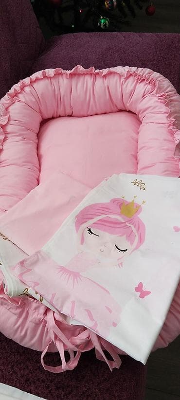 Roze gnezdo za bebe, idealno za novorođenče. U kompletu dolazi jastuk na lalafo.rs — 6 Roze gnezdo za bebe, idealno za novorođenče. U kompletu dolazi jastuk — 6