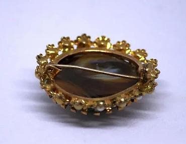 Personal Items: Vintage broš veliki smeđi Cabochon Gold Tone Art Nouveau. Art Nouveau at lalafo.rs — 6 Personal Items: Vintage broš veliki smeđi Cabochon Gold Tone Art Nouveau. Art Nouveau — 6