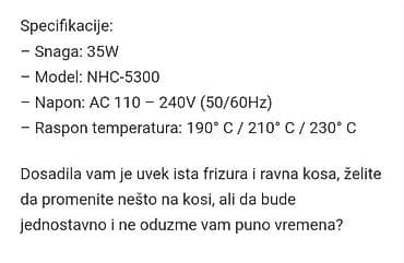 papuce h: Presa za lokne
Samo 850 din
Samo 2 komada na stanju at lalafo.rs — 1 papuce h: Presa za lokne
Samo 850 din
Samo 2 komada na stanju — 1
