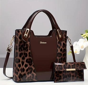 Elegantna ženska torba sa leopard printom + pripadajuća mini at lalafo.rs — 1 Elegantna ženska torba sa leopard printom + pripadajuća mini — 1