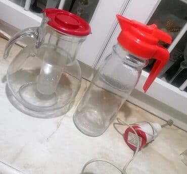 Ironing Boards: Kuhinjski set – stakleni bokal, staklena flaša sa poklopcem i ručni at lalafo.rs — 4 Ironing Boards: Kuhinjski set – stakleni bokal, staklena flaša sa poklopcem i ručni — 4