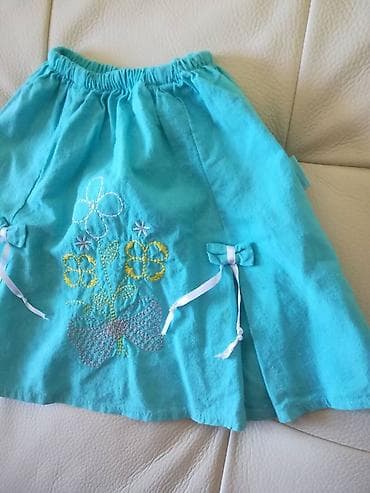 Skirts: Suknja tirkiznoplave boje sa dve mašnice vel 2, obim struka bez at lalafo.rs — 5 Skirts: Suknja tirkiznoplave boje sa dve mašnice vel 2, obim struka bez — 5