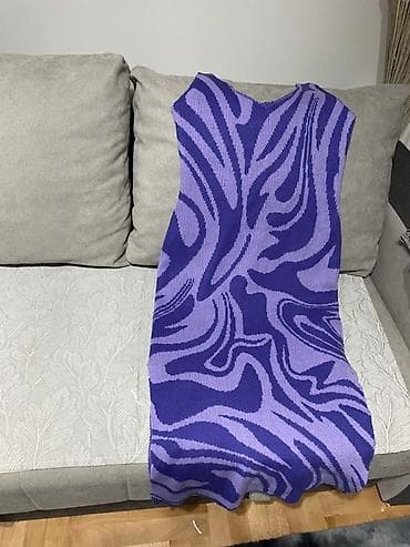 Pletena haljina bez rukava u ljubičasto-lila kombinaciji sa na lalafo.rs — 2 Pletena haljina bez rukava u ljubičasto-lila kombinaciji sa — 2