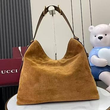 Velika ženska torba od brušene kože (mokasina braon ton), sa širokim at lalafo.rs — 6 Velika ženska torba od brušene kože (mokasina braon ton), sa širokim — 6