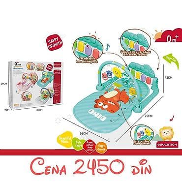 Podloge za igru: Muzička prostirka za bebе sa klavirom i visećim igračkama (0+) - na lalafo.rs — 2 Podloge za igru: Muzička prostirka za bebе sa klavirom i visećim igračkama (0+) - — 2