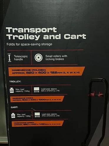 2-u-1 transportna kolica i ručni kolić (trolley + cart) Opis: - na lalafo.rs 2-u-1 transportna kolica i ručni kolić (trolley + cart) Opis: -