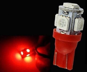 kom sa etiketom: LED sijalica T10, 24V, crvena - Tip grla: T10 (W5W) - Napon: 24V at lalafo.rs — 1 kom sa etiketom: LED sijalica T10, 24V, crvena - Tip grla: T10 (W5W) - Napon: 24V — 1