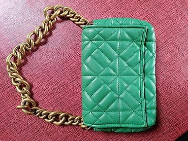 RASPRODAJA!!Zelena ženska torbica preko ramena sa lancem - Materijal at lalafo.rs — 8 RASPRODAJA!!Zelena ženska torbica preko ramena sa lancem - Materijal — 8