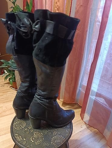 High boots, 38, color - Black at lalafo.rs — 2 High boots, 38, color - Black — 2