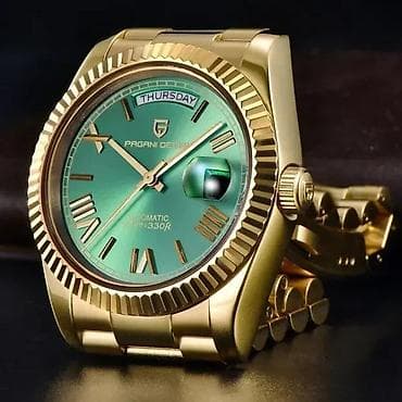 PAGANI DESIGN PD-1752 -36mm- Zlatna/Zelena- Rolex Day-Date Potpuno na lalafo.rs — 5 PAGANI DESIGN PD-1752 -36mm- Zlatna/Zelena- Rolex Day-Date Potpuno — 5