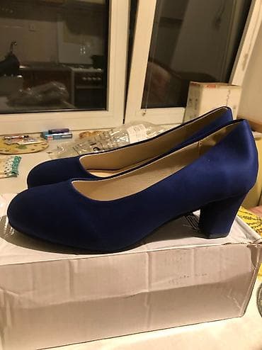 Modro plave nove cipele br.41, visina štikle 6cm, unutrašnje gazište na lalafo.rs — 2 Modro plave nove cipele br.41, visina štikle 6cm, unutrašnje gazište — 2