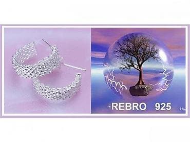 Srebrne minđuše – polu-kreole REBRO 925 - Materijal: srebro finoće na lalafo.rs Srebrne minđuše – polu-kreole REBRO 925 - Materijal: srebro finoće