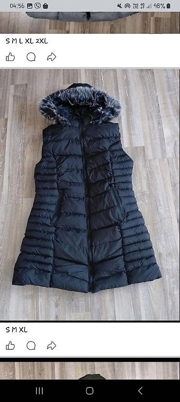 Ženska dugačká zimska prsluk-jakna sa kapuljačom i krznom - Model at lalafo.rs — 2 Ženska dugačká zimska prsluk-jakna sa kapuljačom i krznom - Model — 2