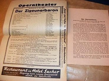 Opern Theater Offizielles Programm Der Zigeunerbaron 4. mai 1937 na lalafo.rs — 3 Opern Theater Offizielles Programm Der Zigeunerbaron 4. mai 1937 — 3