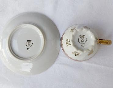 Porcelanski servis šoljica za kafu/espresso – PM Germany - Materijal na lalafo.rs — 3 Porcelanski servis šoljica za kafu/espresso – PM Germany - Materijal — 3