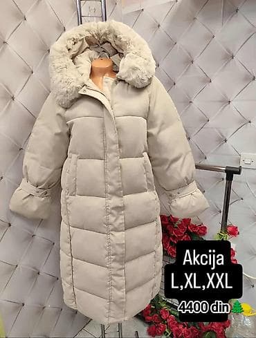 Zimske ženske jakne i kaputi 1) Duga, bež puf jakna sa krznenom na lalafo.rs — 1 Zimske ženske jakne i kaputi 1) Duga, bež puf jakna sa krznenom — 1
