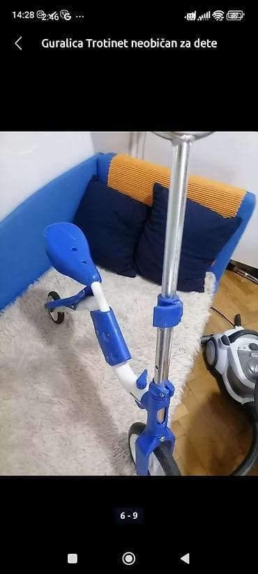 Trotinet ili Guralica ispravan dobar za malo dete .
Mirjevo na lalafo.rs — 4 Trotinet ili Guralica ispravan dobar za malo dete .
Mirjevo — 4