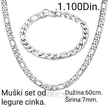 PRELEP MUŠKI SET OD LEGURE CINKA OD DVA NAKITA at lalafo.rs — 1 PRELEP MUŠKI SET OD LEGURE CINKA OD DVA NAKITA — 1
