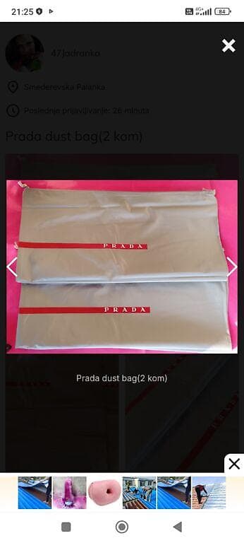 Prada veci dust bag za obucu,(moze i za duge cizme). tasne na lalafo.rs — 3 Prada veci dust bag za obucu,(moze i za duge cizme). tasne — 3