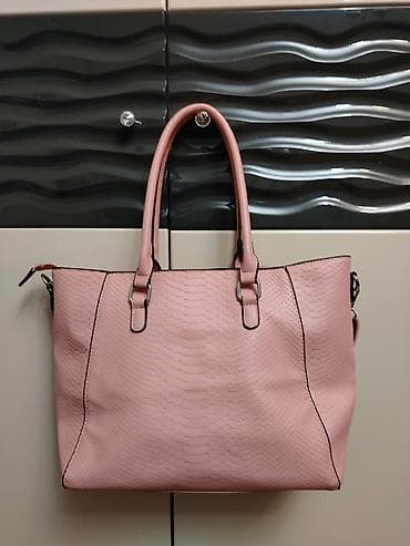 Moderna ženska torba – puder roze - Materijal: veštačka koža sa na lalafo.rs — 3 Moderna ženska torba – puder roze - Materijal: veštačka koža sa — 3