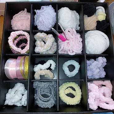 Rucno radjene - heklane gumice za kosu na lalafo.rs — 1 Rucno radjene - heklane gumice za kosu — 1