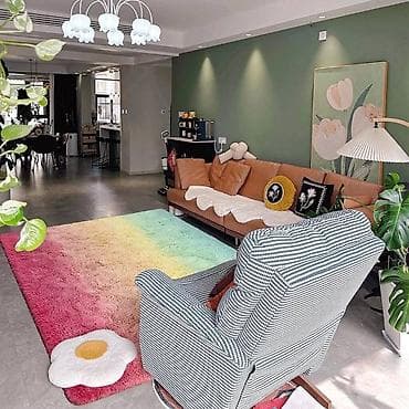 Mekani tepih sa dugom – plišani, višebojni tepih sa prelaznim (ombre) na lalafo.rs — 1 Mekani tepih sa dugom – plišani, višebojni tepih sa prelaznim (ombre) — 1