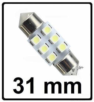 LED auto sijalica C5W (festoon) 31 mm – 6x SMD - Tip: C5W/C10W at lalafo.rs — 1 LED auto sijalica C5W (festoon) 31 mm – 6x SMD - Tip: C5W/C10W — 1