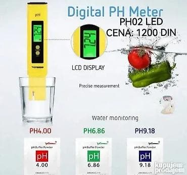 Digitalni pH metar – pH tester pH01 🔬 Dobrodošli u Davidov shop na lalafo.rs — 2 Digitalni pH metar – pH tester pH01 🔬 Dobrodošli u Davidov shop — 2