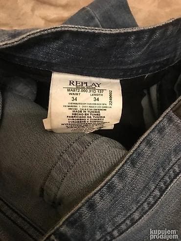 Original Replay farmerice 34 98% cotton 2% elastin Polustruk 46-47cm na lalafo.rs — 5 Original Replay farmerice 34 98% cotton 2% elastin Polustruk 46-47cm — 5