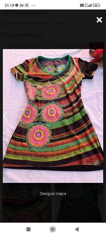 RASPRODAJA!!Desigual majica/tunika sa V izrezom - Model: kratki na lalafo.rs — 1 RASPRODAJA!!Desigual majica/tunika sa V izrezom - Model: kratki — 1