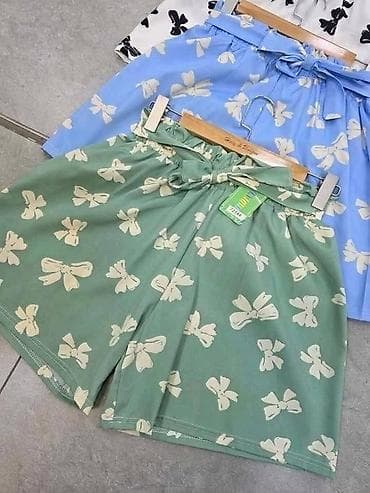 Ženske letnje šorts bermude sa printom mašnica - Model: široke na lalafo.rs — 1 Ženske letnje šorts bermude sa printom mašnica - Model: široke — 1